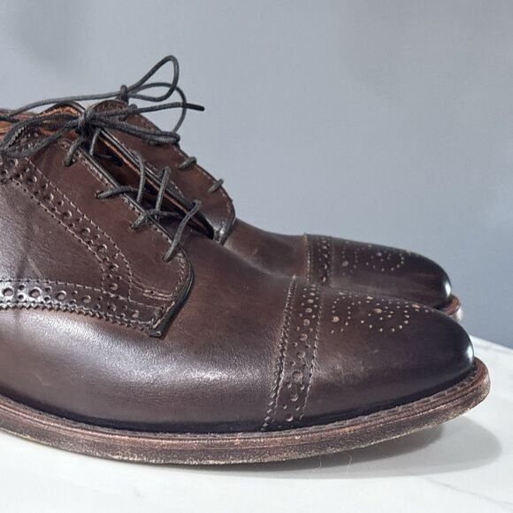 Allen Edmonds Strand Leather Cap Toe Oxford Mens 10.5 D Brown Dress Shoes main image 11